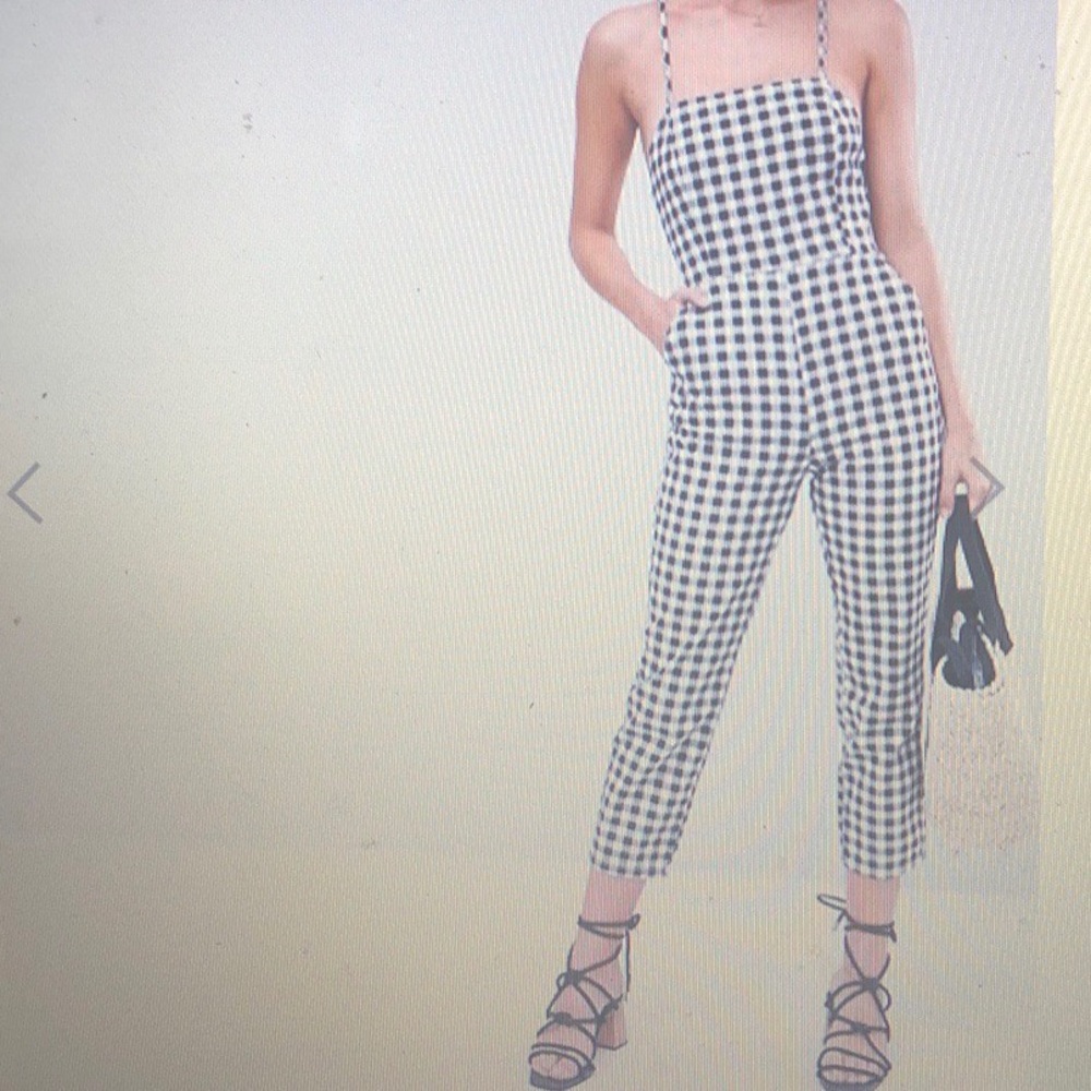 ASOS DESIGN denim jumpsuit with strappy back - Picture 4 of 4